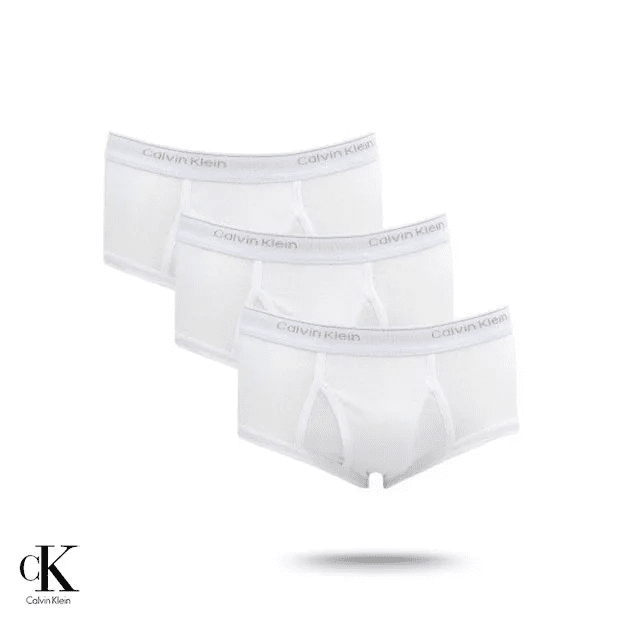 Kit da Calvin Klein - 3 cuecas slip 100% algodão