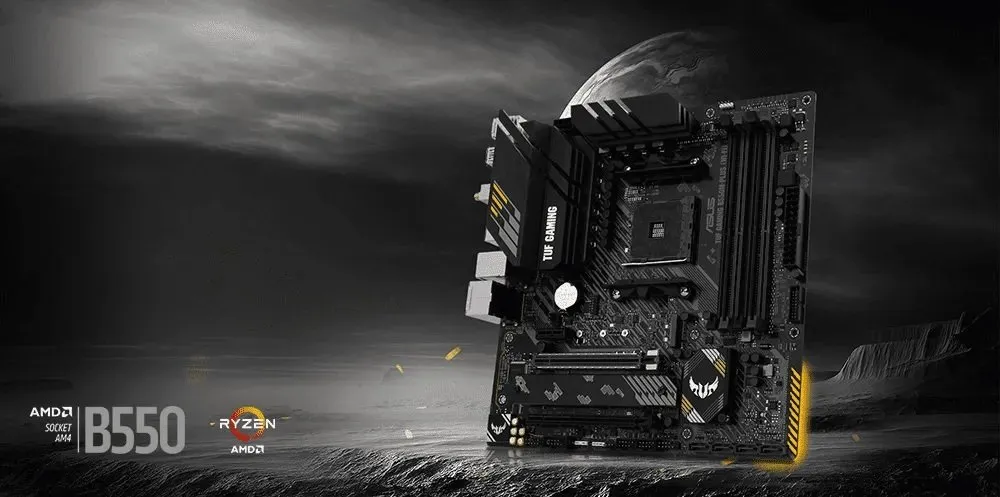 Kit Upgrade AMD Ryzen 5 5600GT, Placa Mãe Asus TUF Gaming B550M