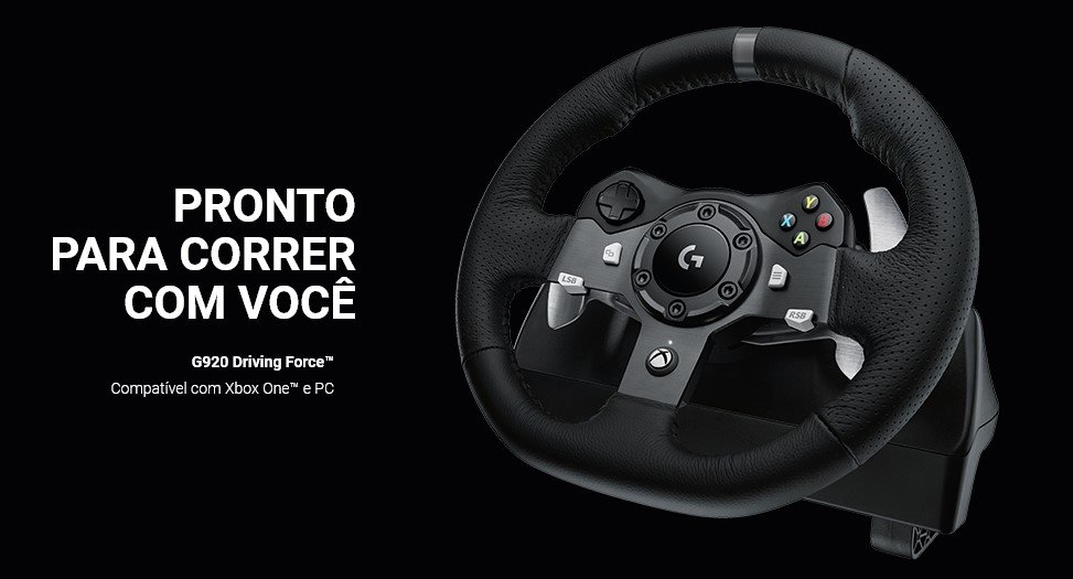 Volante Logitech Driving Force G920 Para PC/XBox ONE, 941-000122