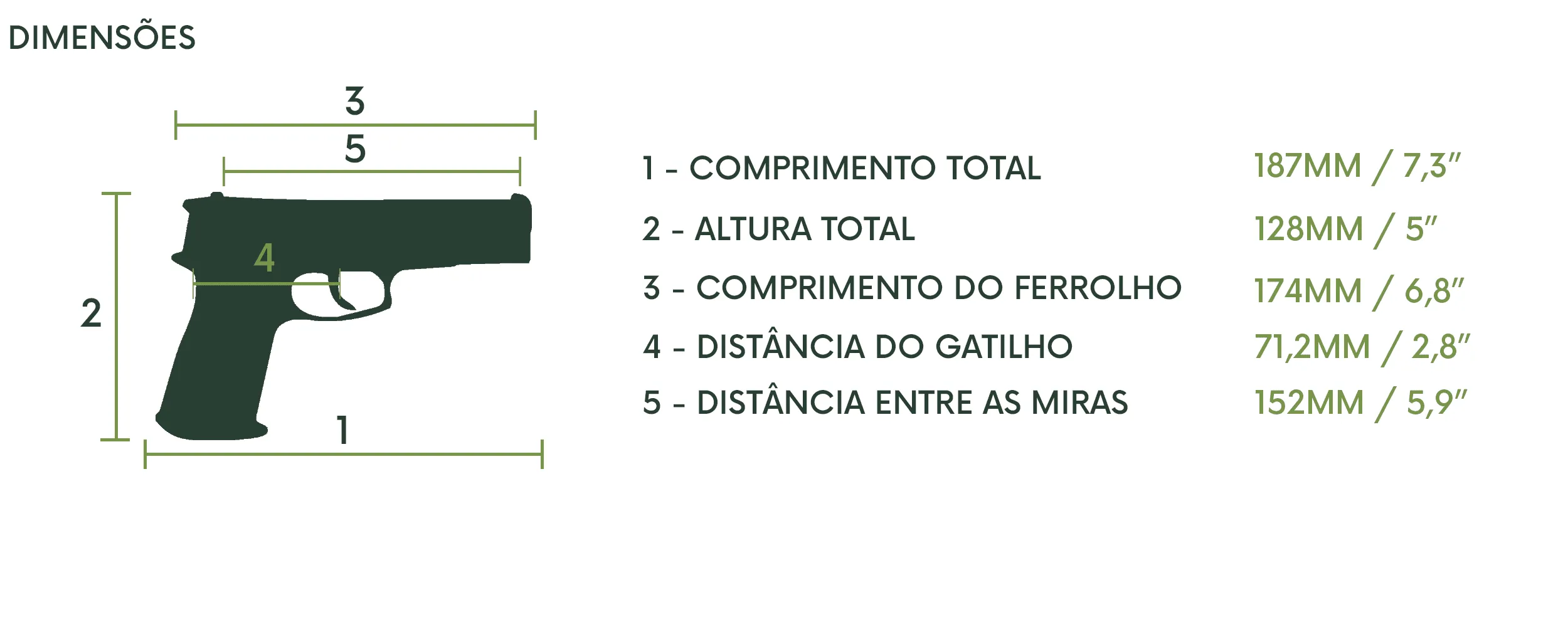 Pistola Glock G19 Gen.5 Cal. 9mm 15 Tiros na Pesca & Cia Armas